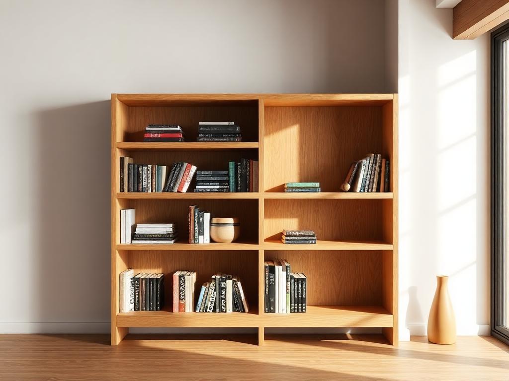 Bibliothèque chêne massif